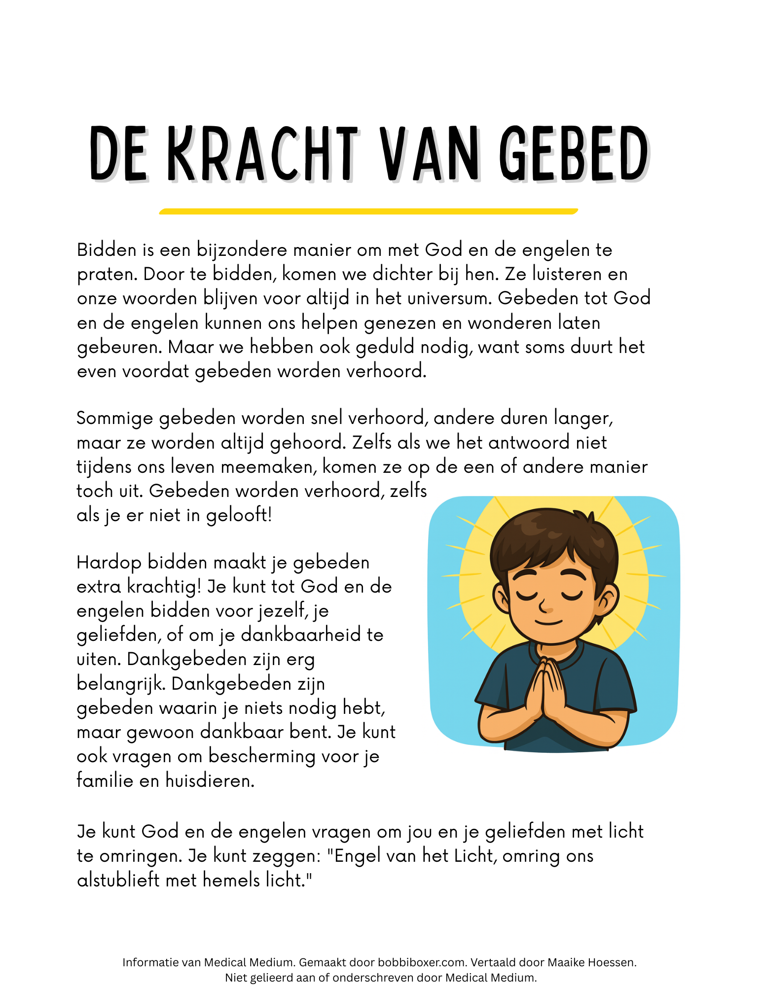 Dutch The Power of Prayer