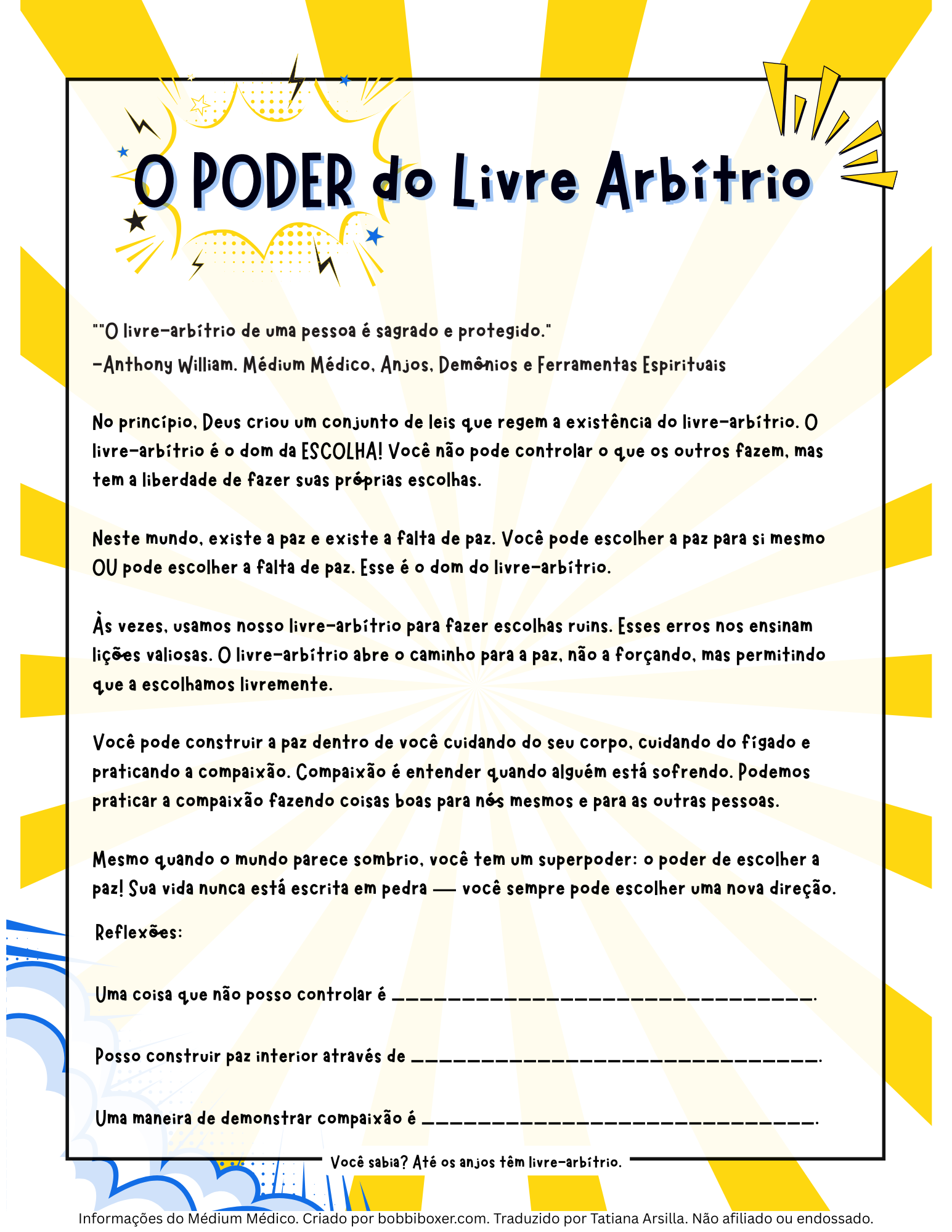 PORTUGUESE free will