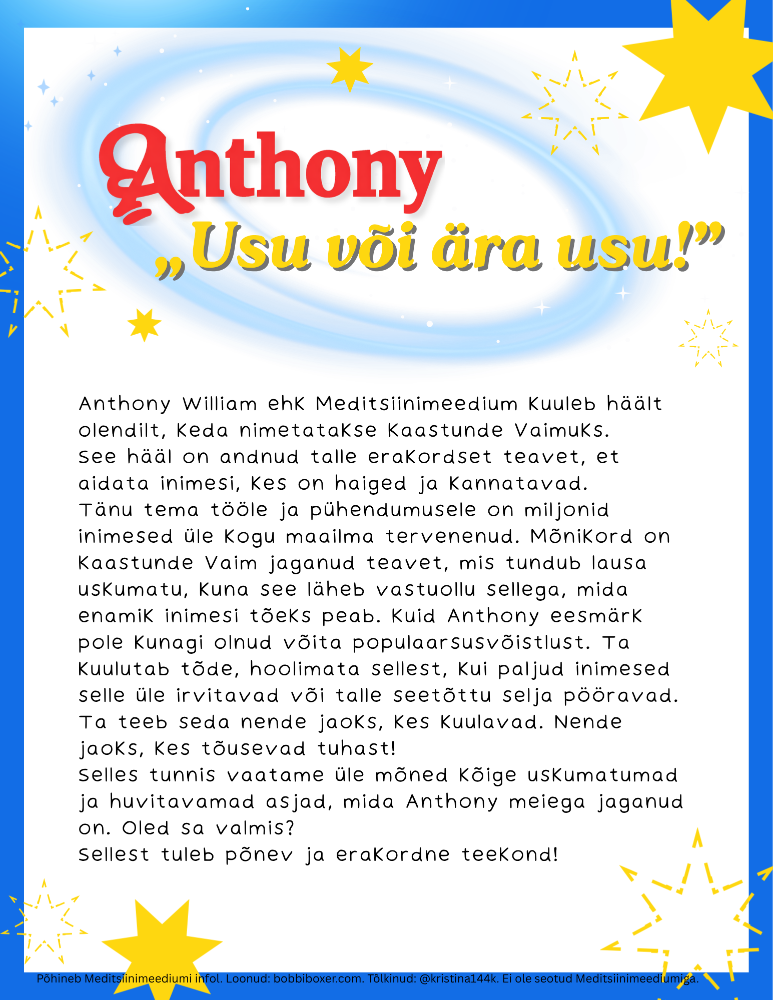 ESTONIAN Believe it or Not (1)